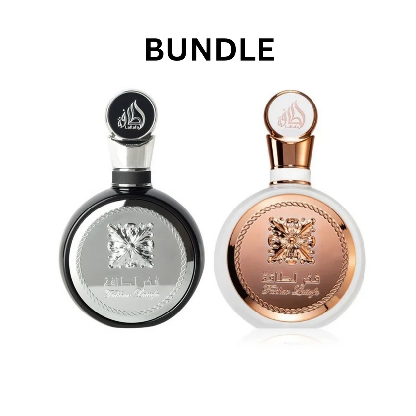 Lattafa Fakhar Black & Fakhar Rose | 2 x 100ml Bundle Deal