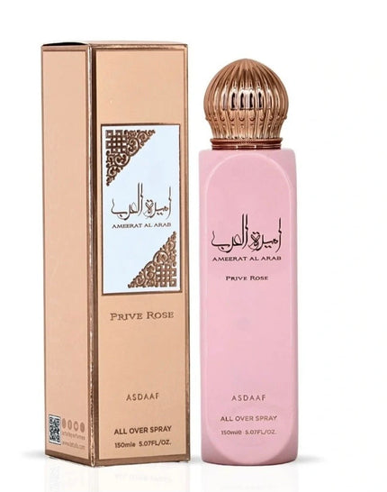 Ameerat Al Arab Prive Rose All Over Spray 150ml By Asdaaf
